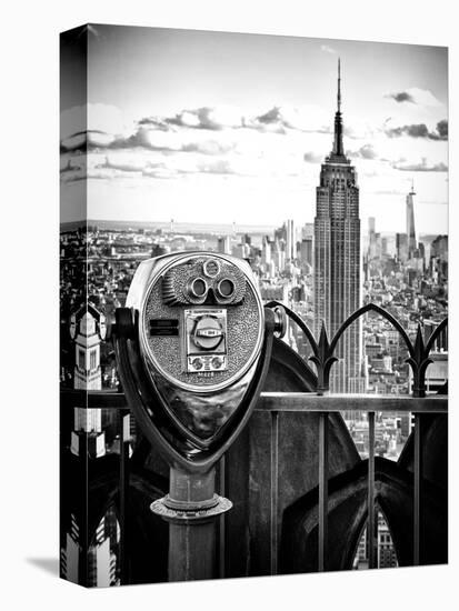 Telescope on the Obervatoire Deck, Top on the Rock at Rockefeller Center, Manhattan, New York-Philippe Hugonnard-Premier Image Canvas