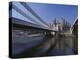 Telford Suspension Bridge, Opened in 1826, Crossing the River Conwy with Conwy Castle, Beyond-Nigel Blythe-Premier Image Canvas