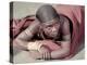 Tembu Miner Wearing Red Ochre Dyed Blanket Awaits Medial Check, Johannesburg, South Africa 1950-Margaret Bourke-White-Premier Image Canvas