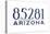 Tempe, Arizona - 85281 Zip Code (Blue)-Lantern Press-Stretched Canvas