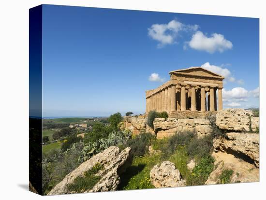 Tempio Di Concordia (Concord), Valle Dei Templi, UNESCO World Heritage Site, Agrigento, Sicily, Ita-Stuart Black-Premier Image Canvas