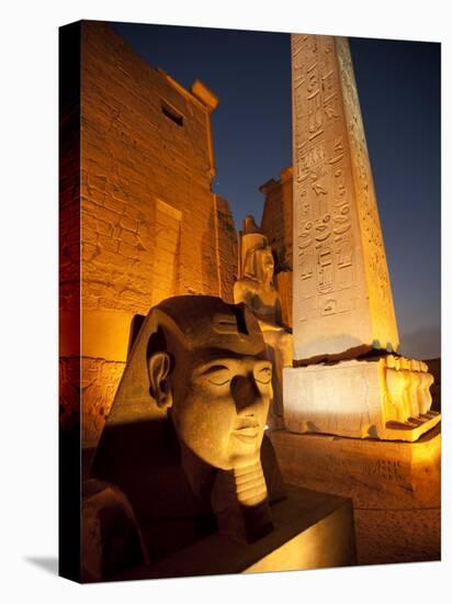 Temple at Luxor, Thebes, UNESCO World Heritage Site, Egypt, North Africa, Africa-Michael Snell-Premier Image Canvas