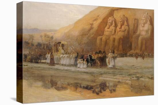 Temple d'Abou Simbel, la Fete Du Pharoan-Frederick Arthur Bridgman-Premier Image Canvas