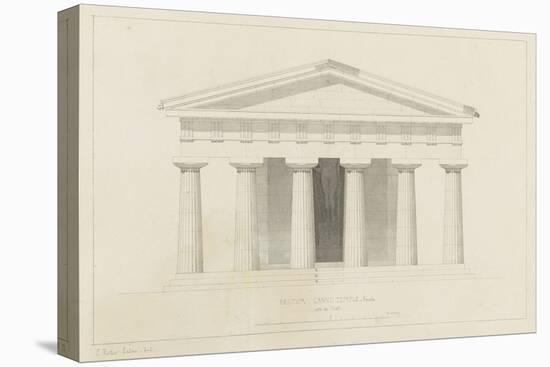 Temple de Paestum : Elévation e la façade restaurée. Côté de l'est-Eugène Viollet-le-Duc-Premier Image Canvas