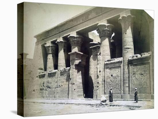 Temple Facade, Edfu, Egypt, 19th Century-Langaki-Premier Image Canvas