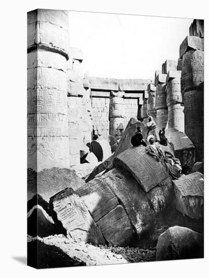 Temple Interior, Karnak, Nubia, Egypt, 1887-Henri Bechard-Premier Image Canvas