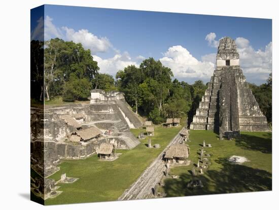 Temple No. 1 (Jaguar Temple) With North Acropolis on the Left, Tikal, Guatemala-null-Premier Image Canvas