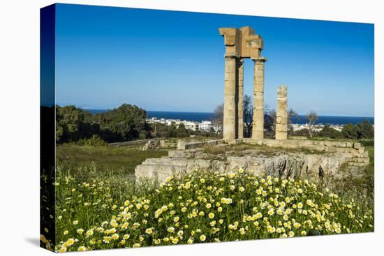 Temple of Apollo at the Acropolis, Rhodes, Dodecanese, Greek Islands, Greece, Europe-Michael Runkel-Premier Image Canvas