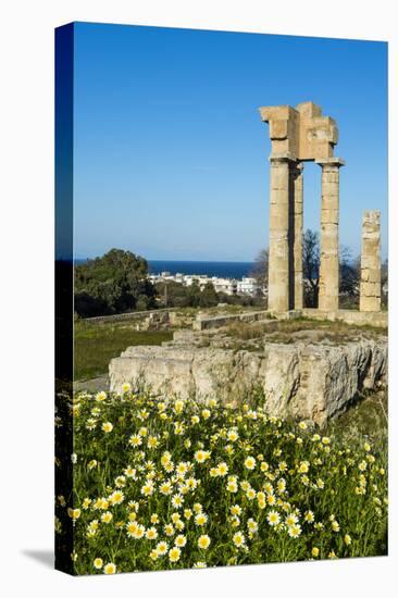 Temple of Apollo at the Acropolis, Rhodes, Dodecanese, Greek Islands, Greece, Europe-Michael Runkel-Premier Image Canvas