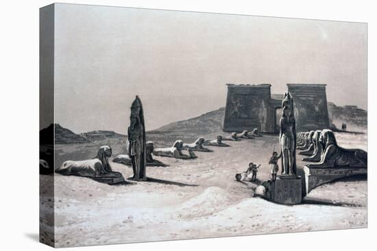 Temple of Asseboua, Nubia, Egypt, 19th Century-Hector Horeau-Premier Image Canvas