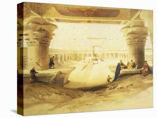 Temple of Edfu, View from the Gate, Lithograph, 1838-9-David Roberts-Premier Image Canvas