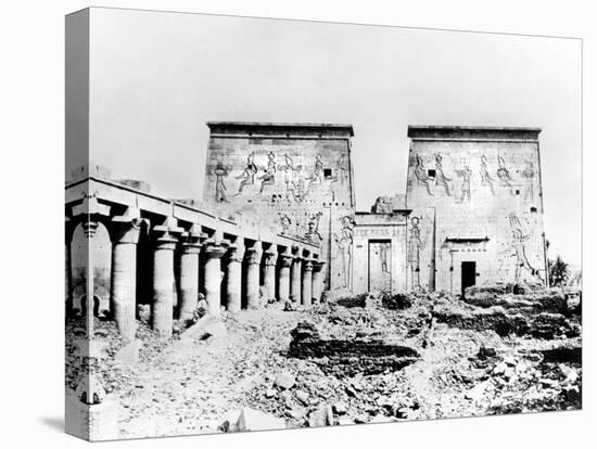 Temple of Isis, Philae, Nubia, Egypt, 1887-Henri Bechard-Premier Image Canvas