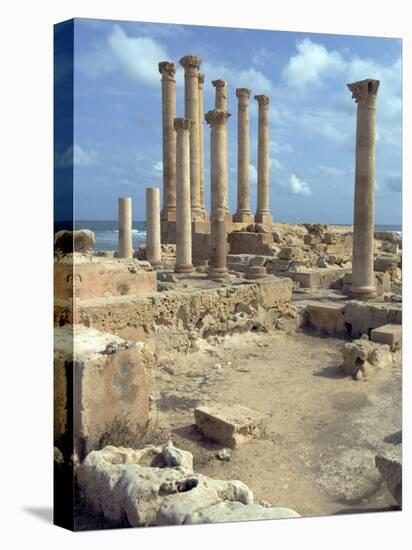 Temple of Isis, Roman Site of Sabratha, UNESCO World Heritage Site, Libya, North Africa, Africa-Ethel Davies-Premier Image Canvas