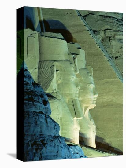 Temple of Ramasses (Ramses) II (Ramses the Great), at Night, Abu Simbel, Nubia, Egypt, Africa-Sylvain Grandadam-Premier Image Canvas