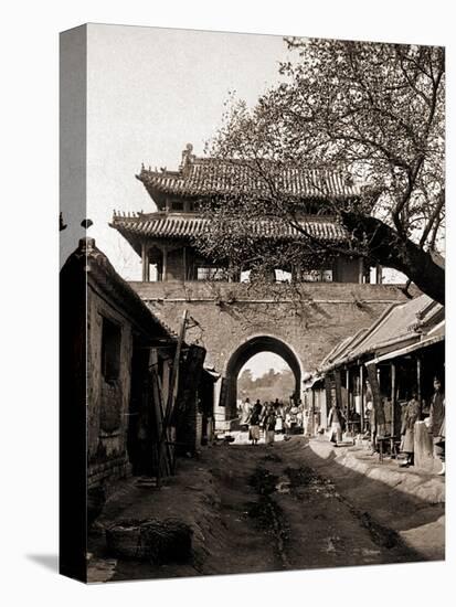 Temple of the Drum -  Qufu - Confucius Birth City-A. Larz-Stretched Canvas