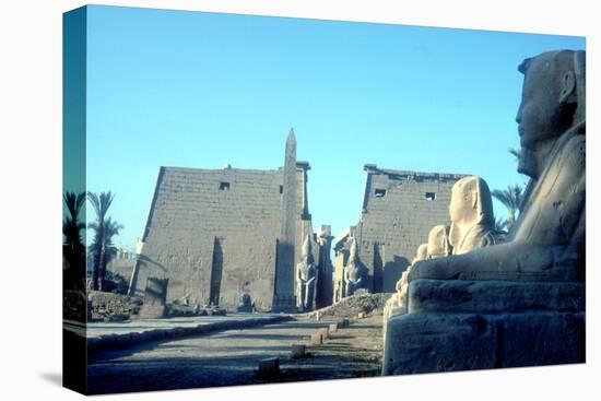 Temple Sacred to Amun Mut and Khons (Khonsu), Luxor, Egypt-CM Dixon-Premier Image Canvas