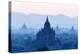 Temples and Pagodas in Early Morning Mist at Dawn, Bagan (Pagan), Myanmar (Burma)-Stephen Studd-Premier Image Canvas