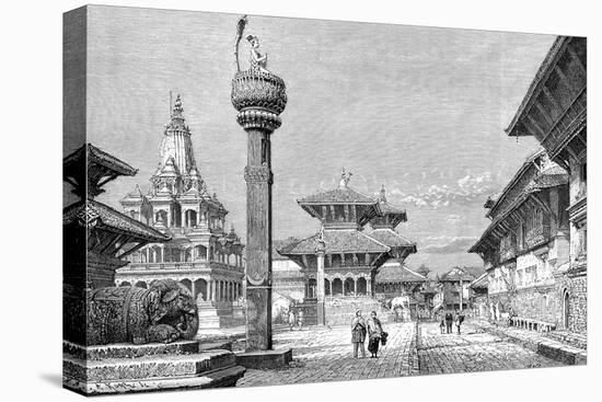 Temples at Patan, Nepal, 1895-Armand Kohl-Premier Image Canvas