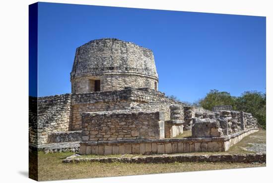 Templo Redondo (Round Temple), Mayapan, Mayan Archaeological Site, Yucatan, Mexico, North America-Richard Maschmeyer-Premier Image Canvas