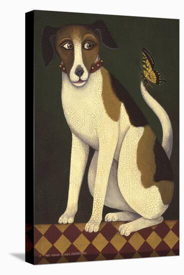 Temptation II (Dog)-Diane Ulmer Pedersen-Stretched Canvas