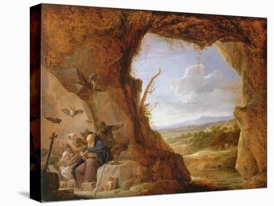 Temptation of St. Anthony (Oil on Panel)-David the Younger Teniers-Premier Image Canvas