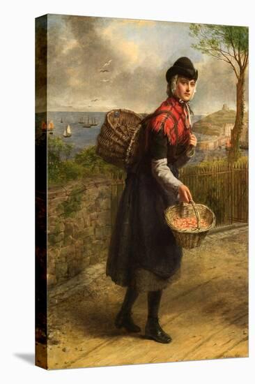 Tenby Prawn Seller, 1880 (Oil on Canvas)-William Powell Frith-Premier Image Canvas