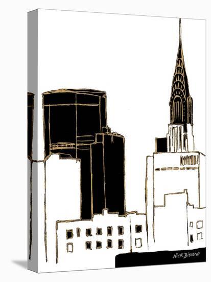 Tenement Empire State Building-Nicholas Biscardi-Stretched Canvas