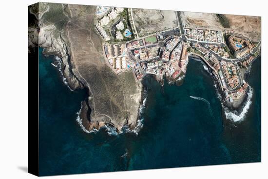 Tenerife, La Caleta, Aerial Picture, Beach, the Atlantic-Frank Fleischmann-Premier Image Canvas