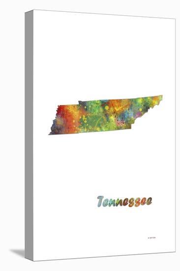 Tennessee State Map 1-Marlene Watson-Premier Image Canvas