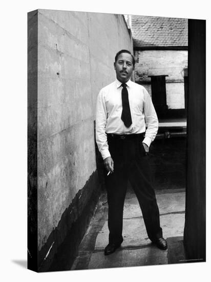 Tennessee Williams Standing W Cigarette, NYC 1955-Alfred Eisenstaedt-Premier Image Canvas