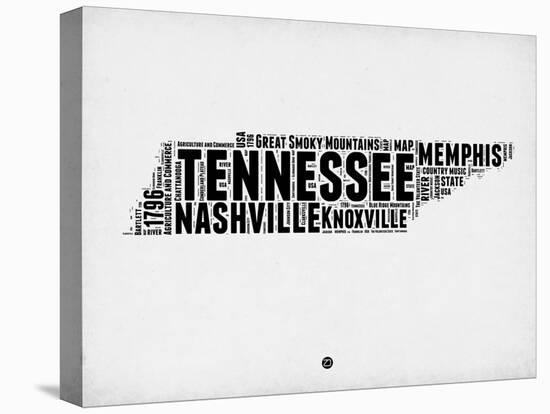 Tennessee Word Cloud 2-NaxArt-Stretched Canvas