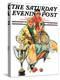 "Tennis Champs," Saturday Evening Post Cover, August 22, 1931-Alan Foster-Premier Image Canvas