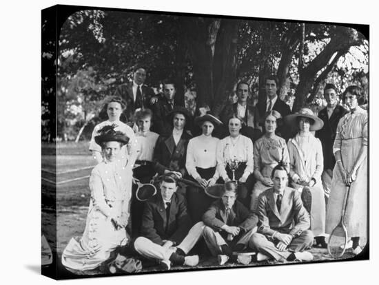Tennis Group Portrait, Late 19th or Early 20th Century-null-Premier Image Canvas