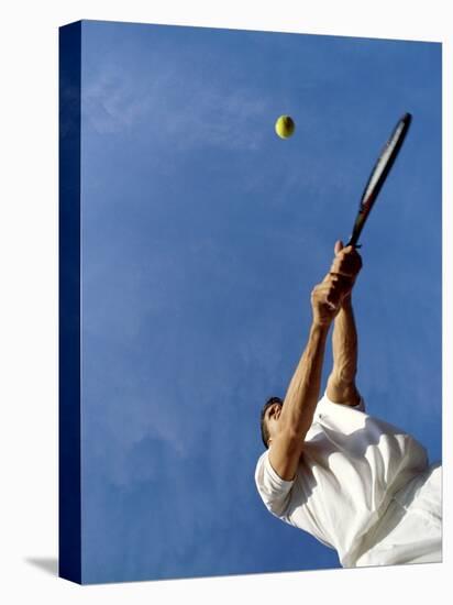 Tennis Player with Blue Sky-null-Premier Image Canvas