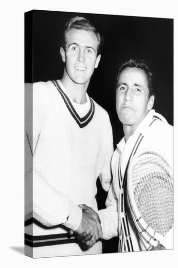 Tennis Pros, Ecuador's of Pancho Segura (Right) and Ken Mcgregor at Madison Square Garden-null-Stretched Canvas