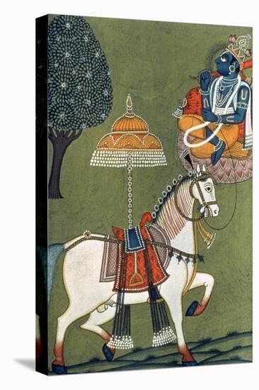 Tenth Incarnation of Vishnu as Kalki: the White Horse-null-Premier Image Canvas