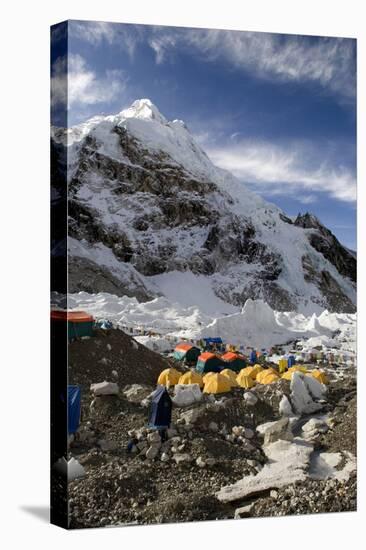 Tents of Mountaineers Scattered Along Khumbu Glacier, Base Camp, Mt Everest, Nepal-David Noyes-Premier Image Canvas