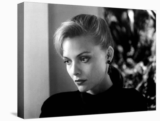 TEQUILA SUNRISE, 1988 directed by ROBERT TOWNE Michelle Pfeiffer (b/w photo)-null-Stretched Canvas