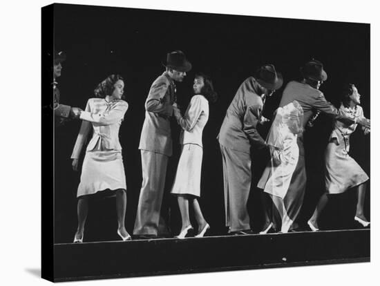 Teresa Wright and Joseph Cotten as Characters in Hitchcock Film "Shadow of a Doubt"-Gjon Mili-Premier Image Canvas