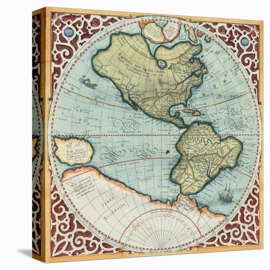 Terra Major I-Gerardus Mercator-Stretched Canvas