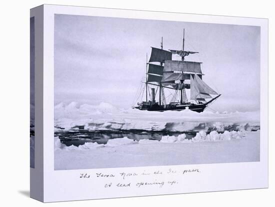 Terra Nova' in the Pack Ice. a Lead Opening Up, from Scott's Last Expedition-Herbert Ponting-Premier Image Canvas