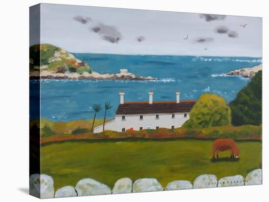 Terraced Houses and Cow-Sophie Harding-Premier Image Canvas