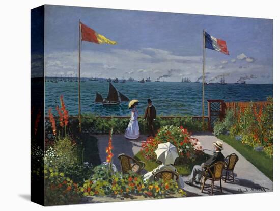 Terrasse À Sainte-Adresse, 1866-1867-Claude Monet-Premier Image Canvas