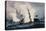 Terrific Combat Between the Monitor 2 Guns and Merrimac Ten Guns-Currier & Ives-Premier Image Canvas