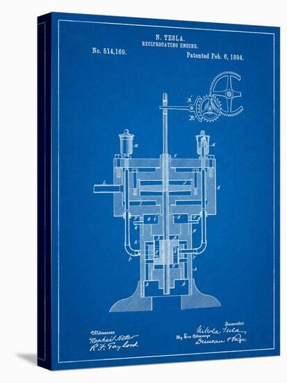 Tesla Reciprocating Engine-Cole Borders-Stretched Canvas