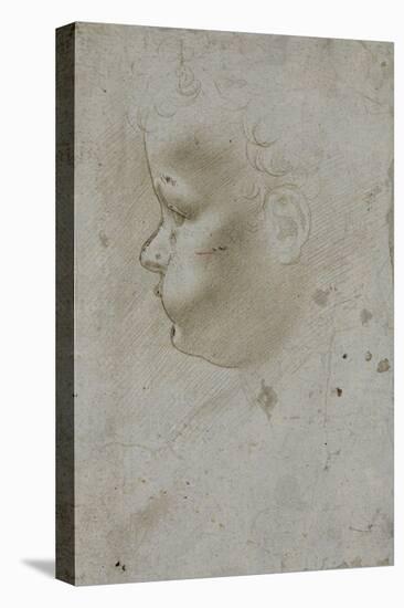 Tête d'enfant de trois quarts-Leonardo da Vinci-Premier Image Canvas