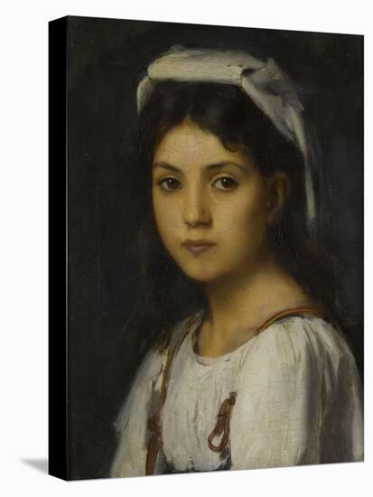 Tête de jeune italienne-Jean Jacques Henner-Premier Image Canvas