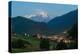 Tetnuldi mountain, 4858 m, rising above Mestia at twilight, Svaneti mountains-Jan Miracky-Premier Image Canvas