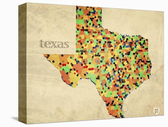 Texas County Map-David Bowman-Premier Image Canvas