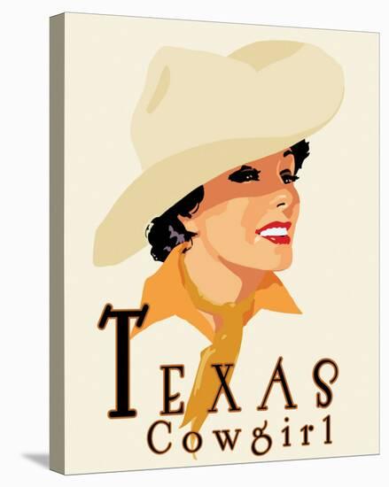 Texas Cowgirl-Richard Weiss-Stretched Canvas